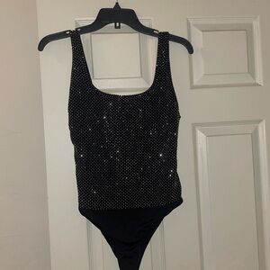 Alice and Olivia sequin bodysuit size small